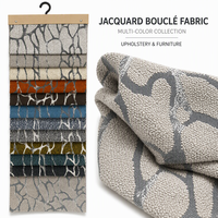 Tissu textile tissé jacquard pour canapé, motifs abstraits pour la décoration de la maison