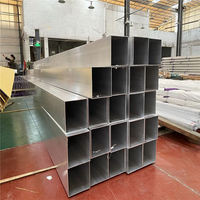 Profils d'extrusion en aluminium anodisé avec revêtement en poudre personnalisé, tubes carrés, tubes rectangulaires, soudage, découpe, pliage, série 6000