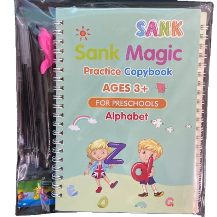 Children Copybook Handwriting Practice Reusable Book