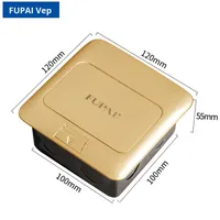 Prise de courant escamotable Fupai 16A norme britannique pour ordinateur, panneau en laiton, connectivité NFC, IP20 européen, 110-250V