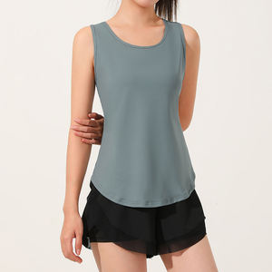 Soutien-gorge de yoga respirant et tendance pour femme, coupe ajustée, séchage rapide, sans coutures, réversible, débardeur de compression sportif - Product Image 3