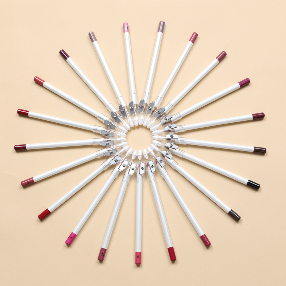 Высококачественные карандаши для губ с минимальным заказом, гладкая кремовая матовая коричневая подводка для губ, Водостойкая Подводка