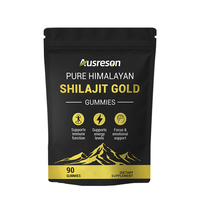 Gummies d'extrait pur de Shilajit de l'Himalaya, complément alimentaire en fibres, énergie 3000mg, vente en gros de Gummies Shilajit Gold avec Ashwagandha
