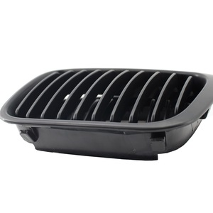Grille de pare-chocs avant BMW E46, noir mat, plastique ABS, ligne simple, pour modèles 3 portes de la série 3 de 1998 à 2001 - Product Image 3