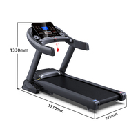 Máquina de correr de moda lujosa plegable, máquina de correr para medir el ritmo cardíaco para uso doméstico