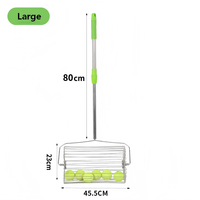 Recogedor de Pelotas de Tenis y Pádel Portátil Nuoqi, Retráctil, de Acero Inoxidable, Multifuncional, de Gran Capacidad, 110 cm, para Pickleball