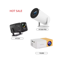 Mini projecteur HY300 Pro Android 11 2 Go de RAM 16 Go de ROM 160 Lumens ANSI Prise en charge 4K Mise au point manuelle Courte portée Divertissement