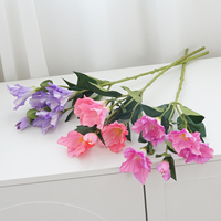 Fleur artificielle de gladiole à tige unique en soie, fausse fleur pour la décoration de vases à la maison, arrangements floraux pour mariages et fêtes, vente en gros
