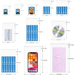Clear Cellophane <b>Bags</b> 300pcs 4" x 5" Crystal Sealed Clear <b>Bag</b> Self Sealing OPP Cello <b>Bags</b> 1 Mil for Jewelry Earrings Candies - Product Image 4