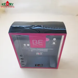 Пластиковая Складная коробка, индивидуальная печатная ПЭТ/ПВХ пластиковая коробка для наушников