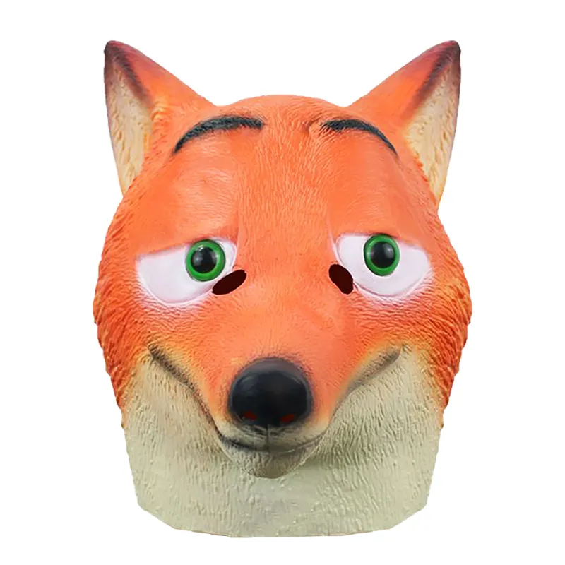 Customs Halloween Movie Guise Cute Mask Judy Judi Funny Nick Fox Latex Mask Animal Headgear Party Zootopia Masks
