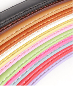 Nuova Cintura Sottile da <span class=keywords><strong>Donna</strong></span> in Pelle PU Colorata con Fibbia in Lega Stile Y2K Coreano con Fibbia Ovale per Abiti e Accessori - Product Image 4