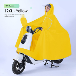 Imperméable pour vélo électrique, imperméable intégral, résistant, <span class=keywords><strong>cape</strong></span> <span class=keywords><strong>de</strong></span> <span class=keywords><strong>pluie</strong></span> longue pour une seule personne, pour moto électrique - Utilisation en voyage - Product Image 3