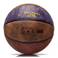 Ballon de basket-ball de luxe en microfibre suédée taille 7, haute adhérence, pour intérieur