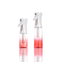 Botella de Spray Continuo con Logotipo Personalizado, 200ml 300ml, Recargable, de Plástico PET, Forma Cilíndrica, Pulverizador de Niebla Fina, Zhejiang