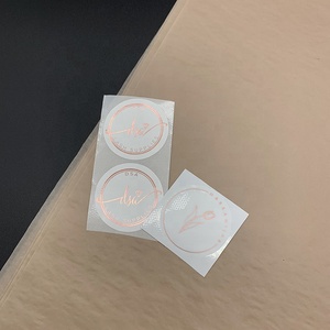 Thiết kế cá nhân tùy chỉnh chết cắt dính giấy dán với vàng sáng bóng lá in logo thương hiệu chất lượng cao cấp - Product Image 4