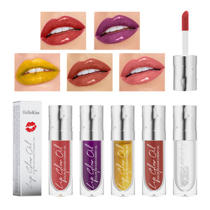 Meilleures ventes : Huile à lèvres cosmétique hydratante et illuminante effet miroir, 5 couleurs, waterproof, éclat lumineux et scintillant - Product Image 1