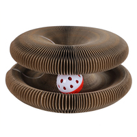 Griffoir pour animaux de compagnie pliable recyclable et durable orgue magique chat meulage griffe planche à gratter carton-emballé papier chat jouets