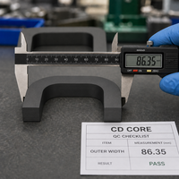 Noyau de CD personnalisé pour l'assemblage de bobinages de composants d'équipements électriques industriels
