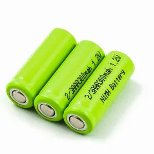 GEB en iyi kalite şarj edilebilir 1.2V 300mAh 2/3AAA NiMh BatteryHigh kalite fabrika fiyat NiMH pil hücresi