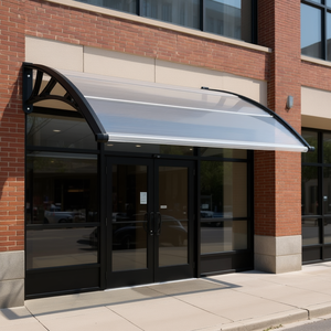 Toldo Comercial para Puerta, Transparente, de PC, 47.2 x 29.5, Impermeable, Diseño Contemporáneo - Product Image 2