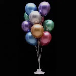 टेबल गुब्बारा पार्टी सजावट जन्मदिन गुब्बारा सजावट की आपूर्ति गुब्बारा स्टैंड के लिए खड़े हो जाओ आधार के साथ शादी की पार्टी सामान