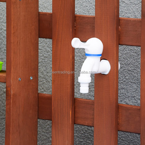 Cuisine en bois avec évier, cuisinières de jeu, distributeur d'eau et outils de jardinage - Cuisine de jeu pour enfants pour l'extérieur - Product Image 5