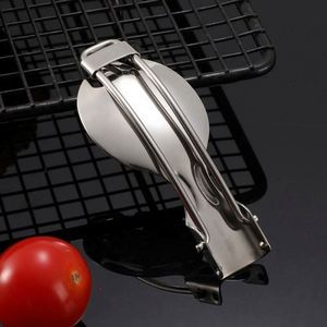 High Quality Collapsible Stainless Steel Camping Portable Set 3pcs Knife Fork Spoon Camping Dinnerware Set Tableware Set - Product Image 6