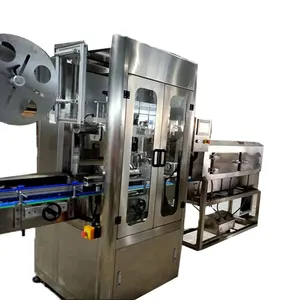 High Speed Fast Round Bottle Label Shrink Sleeve Wrap Sleeve Labeling Machine With Steam/Electric Shrinking Tunnel