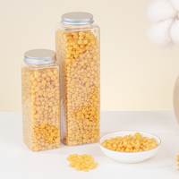 Perles de cire dure scintillantes personnalisées pour l'épilation du visage et de la zone du bikini, hypoallergéniques et testées sur les animaux