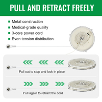 Balance connectée Mella avec câble rétractable de 1,8 m et connecteur femelle IEC, compatible 110V-250V, personnalisation du logo prise en charge