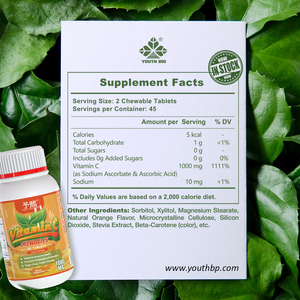 Tabletas Masticables de Vitamina C 500mg, Dosis de 1000mg, Sin Azúcar, Nutriente Diario para Adultos Ocupados, Envío Inmediato, ODM - Product Image 5