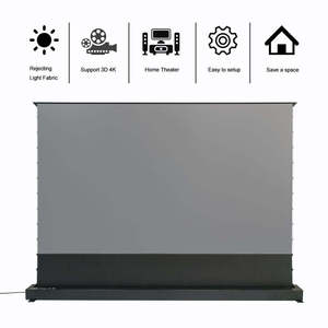 Écran de projecteur vidéo à longue portée obsidienne clr rejetant la lumière ambiante de 120 pouces - Product Image 2