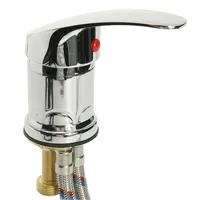 Robinet de douche monocommande moderne en métal, mitigeur chaud/froid durable pour lavabo de salon de coiffure commercial