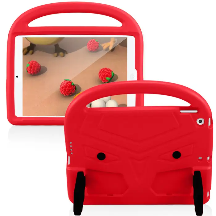 Hoge Kwaliteit Kids Friendly Eva Shockproof Handle Protector Stand Cover Rubber Tablet Case Voor Ipad 10.2