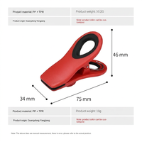Mini-clips magnétiques modernes et minimalistes pour réfrigérateur, en TPR, étanches, multi-usages, pour sceller les collations