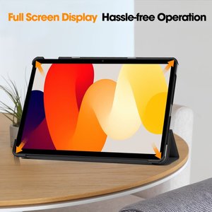 Thông Minh Tri-Fold Da Trường Hợp Với Đứng Đối Với Xiaomi Hongmi Redmi Pad SE 11 Inch Máy Tính Bảng PU Cứng Trường Hợp Bảo Vệ Fundas Bìa - Product Image 6