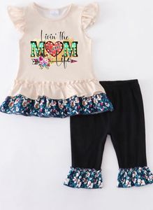 Conjunto de Ropa de Verano para Niñas, Blusa y Pantalones, Venta al por Mayor, Ropa de Estilo Vaquero Occidental para Niñas, Conjunto de Ropa de Seda de Leche para Niños - Product Image 2