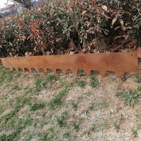 Clôture moderne en acier corten de haute qualité Treillis et panneaux de portails Bordure pour parcs et villas Bordure de jardin Bordure en métal