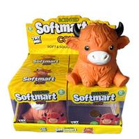 Jouet à presser créatif en forme de vache des Highlands, jouet squishy géant à rebond lent pour la décompression et le soulagement du stress chez les adultes