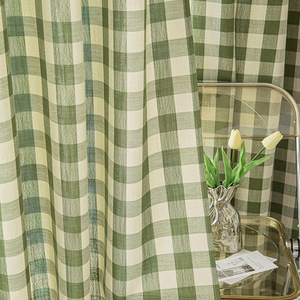 Cortinas a Cuadros Azul y Blanco de DaiRui, Paneles de Ventana con Diseño de Cuadros Vichy para Filtrar la Luz, para Sala de Estar y Dormitorio - Product Image 3