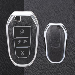 Funda de TPU para llave remota de coche, cubierta moderna para Peugeot 308, 408, 508, 2008, 3008, 4008, 5008, Citroen C4, C4L, C6, C3-XR, Picasso, DS3, DS4, <span class=keywords><strong>DS5</strong></span> - Product Image 4