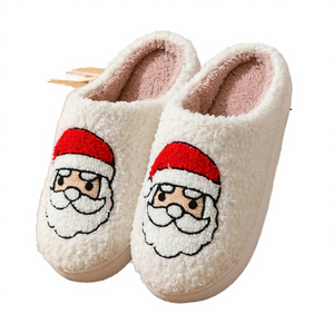 Novedad 2026: Pantuflas de Interior Cálidas y Acogedoras con Diseño de Árbol de Navidad y Papá Noel, Antideslizantes, de Felpa Suave, para Invierno - Product Image 3