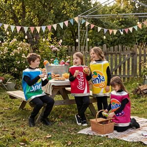 Costume de cosplay Fanta Sprite Coca Cola pour enfants de 8 à 13 ans, tenue de fête et de spectacle - Product Image 2