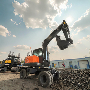 Nouvelle pelle sur pneus de 6 tonnes avec moteur Yanmar, machine de construction, pelle sur roues à vendre, bras long - Product Image 1