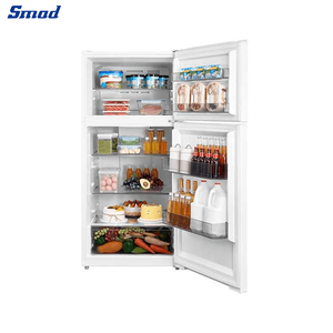 Réfrigérateur-congélateur à fermeture automatique, LED ADA, avec compartiment de rangement de 1 gallon, prêt pour garage, sans givre, 2 portes réversibles, congélateur supérieur, pour DDT-517WMU Sma - Product Image 5