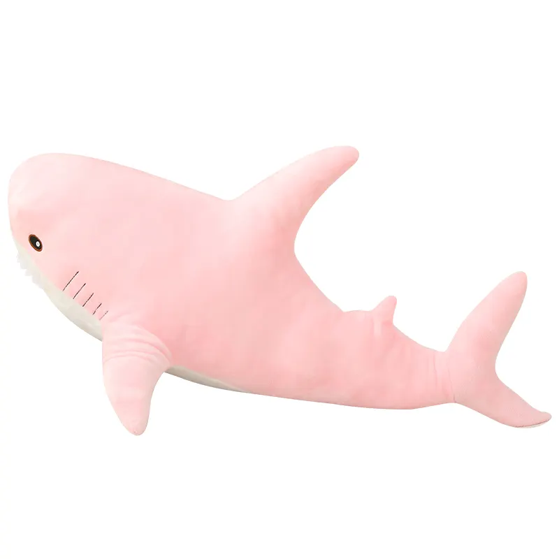 만화 상어 장난감 부드러운 상어 인형 귀여운 동물 봉제 장난감 상어 선물 어린이 소년