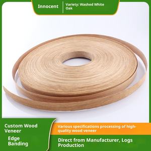 Strisce per bordi <span class=keywords><strong>in</strong></span> legno lavate <span class=keywords><strong>in</strong></span> <span class=keywords><strong>rovere</strong></span> bianco per tavoli armadi-BX-1 personalizzabili di larghezza di spessore - Product Image 2