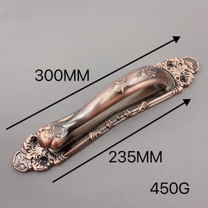 Hot ZINC Aluminum Retro External Installation Gold AC Cabinet <strong>Door</strong> Drawer Handle Room <strong>Door</strong> Hole Free Furniture Handle - Product Image 5