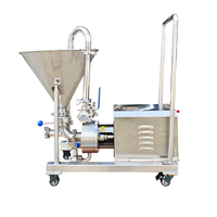 Pompe émulsifiante à cisaillement élevé en acier inoxydable avec trémie – Mélangeur industriel pour la transformation alimentaire, cosmétique et chimique